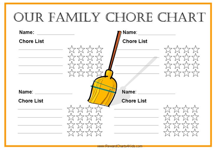 family chore chart